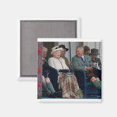 Aimant HM Reine Elizabeth II et S.H. Prince Charles 2014 (Recto/Verso)