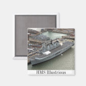 Aimant HMS Illustre (Recto/Verso)