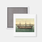 Aimant HMS Imprenable, Plymouth, Devon, Angleterre (Recto/Verso)