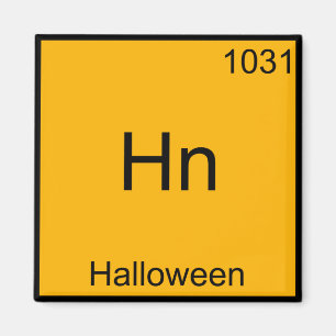 Aimant Hn - Halloween Funny Élément Mème Chimie Tee