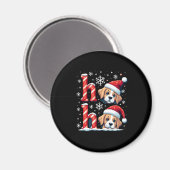 Aimant Ho Ho Ho Great Pyrenees Dog Lover Christmas Santa (Recto/Verso)