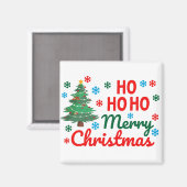 AIMANT HO HO HO JOYEUX NOËL (Recto/Verso)