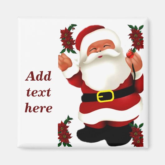 Aimant Ho ! Ho ! Ho ! Joyeux Noël_ (Devant)