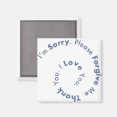 Aimant Ho’Oponopono Mantra Prière Guérir les peines (Recto/Verso)