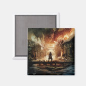 Aimant Hobbit - Poster du film de Laketown (Recto/Verso)