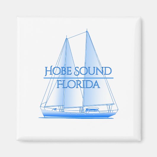 Aimant Hobe Sound Côtier Nautique Voilier (Devant)