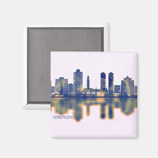 Aimant Hoboker Skyline (Recto/Verso)