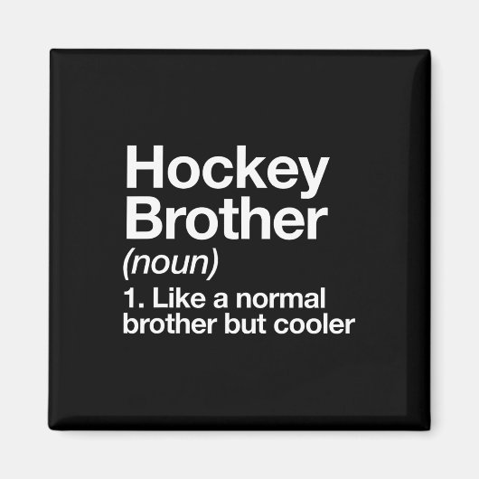 Aimant Hockey Brother Définition Fun Sports (Devant)