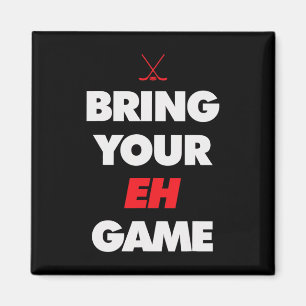 Aimant Hockey - Canada apportez votre jeu EH