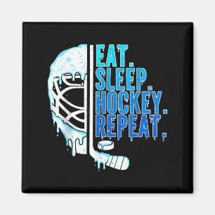 Aimant Hockey Crème Glacée Goutte Manger Dormir Hockey Ré