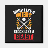 Aimant Hockey De Champ Amusant Drop Comme Un Bloc De Papi (Devant)