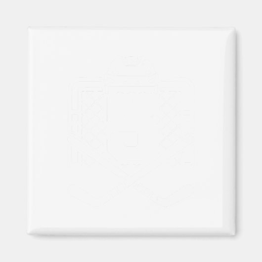 Aimant Hockey Number 5 Jersey Funny Hockey Player Game Da (Devant)