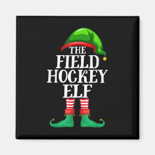 Aimant Hockey sur gazon Elf tenue de Noël assortie pour f