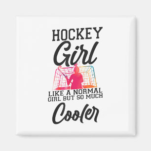 Aimant Hockey sur gazon Fille de hockey Comme une fille n