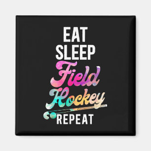 Aimant Hockey sur gazon Manger Dormir Hockey sur gazon Ré