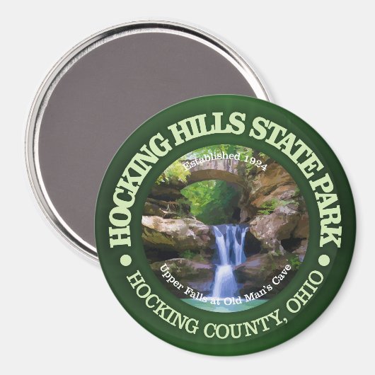 Aimant Hocking Hills State Park (Recto/Verso)