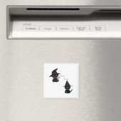 Aimant Hocus Pocus Chats noirs (In Situ (Lave-vaisselle))