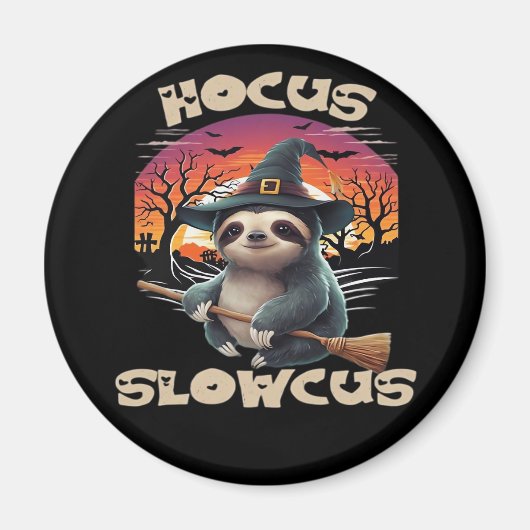 Aimant Hocus Slowcus Amateurs de fentes Halloween tee tee (Devant)