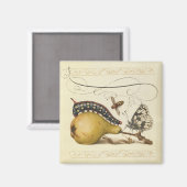 Aimant Hoefnagel Vintage Poire & Insectes 1500 Renaissanc (Recto/Verso)