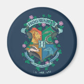 Aimant HOGWARTS™ Floral Crest (Devant)