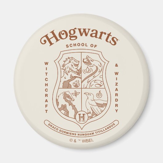 Aimant HOGWARTS™ School of Witchcraft and Wizardry Crest (Devant)