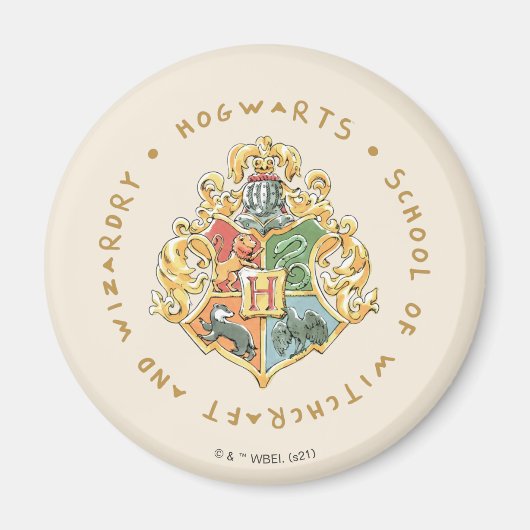 Aimant HOGWARTS™ School of Witchcraft et Wizardry (Devant)