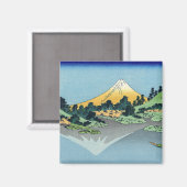 Aimant Hokusai - Le Mont Fuji reflète le lac Kawaguchi (Recto/Verso)