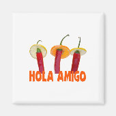 Aimant Hola amigo (Devant)