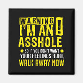 Aimant Hole Holes Warning Profanity Fun Gag Gift (Devant)