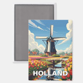 Aimant Holland Michigan Travel (Recto/Verso)