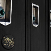 Aimant Holly Jolly AF | Shiny Gold Faux Foil Script