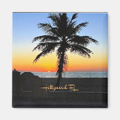 Aimant Hollywood, Floride - soleil tropical (Devant)