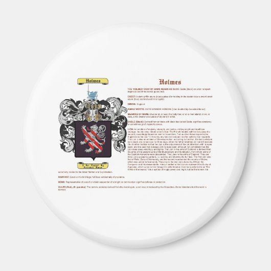 Aimant Holmes (anglais(signifiant)) (Devant)