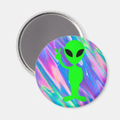 Aimant Hologramme alien (Recto/Verso)