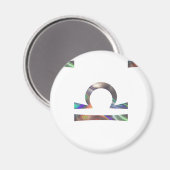 Aimant hologramme Libra (Recto/Verso)