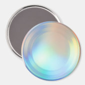 Aimant Hologramme moderne Pastel Arc-en-ciel Sirène Unico (Recto/Verso)