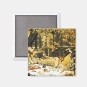 Aimant Holyday, le pique-nique de James Tissot, Art Victo (Recto/Verso)