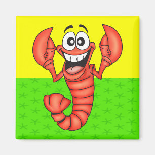 Aimant Homard de sourire drôle