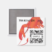 Aimant Homard Modèle magnétique (Recto/Verso)