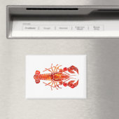 Aimant Homard polygonal rouge (In Situ (Lave-vaisselle))
