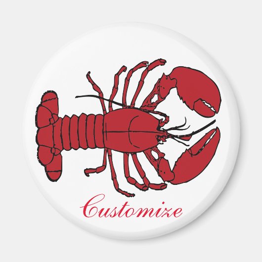 Aimant Homard rouge Thunder_Cove du Maine (Devant)
