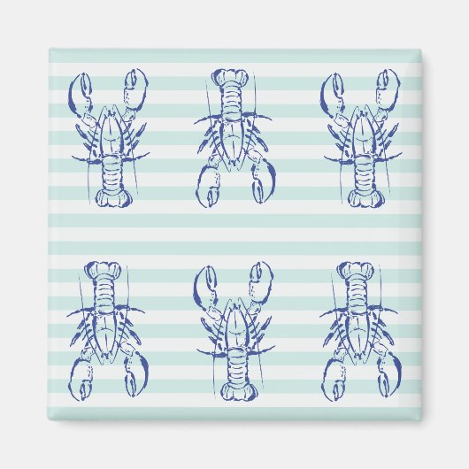 Aimant Homards bleus (Devant)
