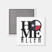 Aimant HOME Allen TX (Recto/Verso)