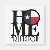 Aimant HOME Arlington Texas (Devant)