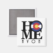 Aimant HOME Avon CO (Recto/Verso)
