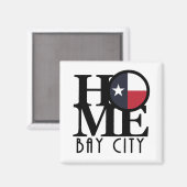 Aimant HOME Bay City Texas (Recto/Verso)