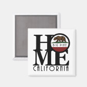 Aimant HOME Big Pine Californie (Recto/Verso)