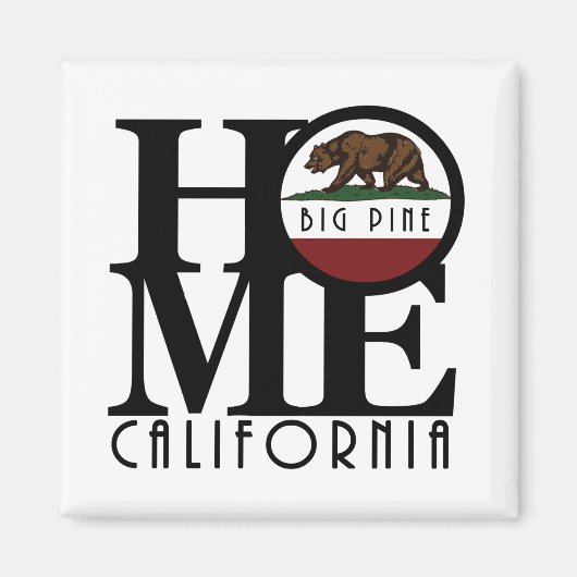 Aimant HOME Big Pine Californie (Devant)