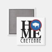 Aimant HOME Cheyenne Wyoming (Recto/Verso)