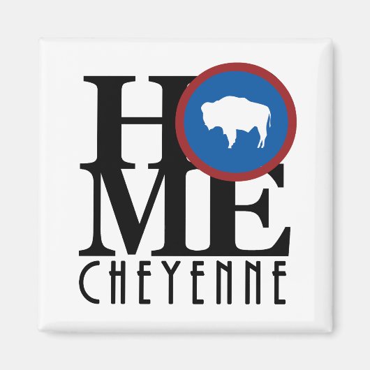 Aimant HOME Cheyenne Wyoming (Devant)